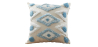 Buy Square Cotton Cushion Boho Bali Style (45x45 cm) cover + filling - Trey Blue 60156 - in the UK