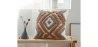 Buy Square Cotton Cushion Boho Bali Style (45x45 cm) cover + filling - Kali Brown 60159 - in the UK