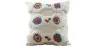 Buy Square Cotton Cushion Boho Bali Style (45x45 cm) cover + filling - Veras Multicolour 60169 - in the UK