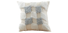 Buy Square Cotton Cushion Boho Bali Style (45x45 cm) cover + filling - Veleki Grey 60170 - in the UK