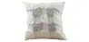 Buy Square Cotton Cushion Boho Bali Style (45x45 cm) cover + filling - Veleki Grey 60170 - in the UK