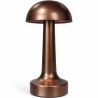 Buy Table Lamp USB Rechargeable LED - Modern Design - Warm Light - Touch Control - Guteby Brown 60173 - in the UK