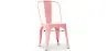 Buy Dining chair Bistrot Metalix Industrial Square Metal - New Edition Pastel orange 32871 at MyFaktory