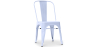 Buy Dining chair Bistrot Metalix Industrial Square Metal - New Edition Grey blue 32871 home delivery