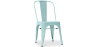 Buy Dining chair Bistrot Metalix Industrial Square Metal - New Edition Pale green 32871 in the United Kingdom