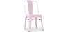 Buy Dining chair Bistrot Metalix Industrial Square Metal - New Edition Pastel pink 32871 at MyFaktory