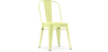 Buy Dining chair Bistrot Metalix Industrial Square Metal - New Edition Pastel yellow 32871 at MyFaktory