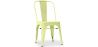 Buy Dining chair Bistrot Metalix Industrial Square Metal - New Edition Pastel yellow 32871 - prices