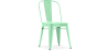 Buy Dining chair Bistrot Metalix Industrial Square Metal - New Edition Mint 32871 with a guarantee