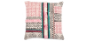 Buy Square Cotton Cushion in Boho Bali Style cover + filling - Blair Multicolour 60179 - in the UK