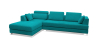 Buy Duve  Design Sofa (3 seats) - Right Angle - Fabric Turquoise 16613 in the United Kingdom