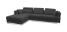 Buy Duve  Design Sofa (3 seats) - Right Angle - Fabric Dark grey 16613 with a guarantee