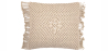 Buy Square Cotton Cushion in Boho Bali Style cover + filling - Mecanda Cream 60199 - in the UK