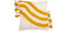 Buy Square Cotton Cushion in Boho Bali Style cover + filling - Edwinna  Yellow 60211 - in the UK