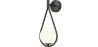 Buy Wall lamp in scandinavian style, glass - Drop Black 60240 - in the UK