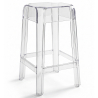 Buy Bar Stool  Victoire- 65cm - Design Transparent Transparent 29573 - in the UK