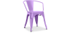Buy  Bistrot Metalix chair with armrests New Edition - Metal Light Purple 59809 - in the UK