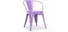 Buy  Bistrot Metalix chair with armrests New Edition - Metal Light Purple 59809 home delivery