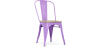 Buy Bistrot Metalix Chair - Metal and Light Wood Light Purple 59707 - in the UK
