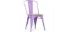 Buy Bistrot Metalix Chair - Metal and Light Wood Light Purple 59707 - in the UK