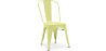 Buy Dining chair Bistrot Metalix industrial Matte Metal - New Edition Pastel yellow 60147 - prices