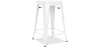 Buy Bistrot Metalix Stool  Matte Metal - 60cm - New edition White 60324 home delivery