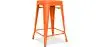Buy Bistrot Metalix Stool  Matte Metal - 60cm - New edition Orange 60324 - prices