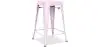 Buy Bistrot Metalix Stool  Matte Metal - 60cm - New edition Pastel pink 60324 - in the UK