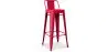 Buy Bar Stool with Backrest - Industrial Design - 76cm - New Edition - Metalix Red 60325 - prices