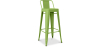 Buy Bar Stool with Backrest - Industrial Design - 76cm - New Edition - Metalix Light green 60325 in the United Kingdom