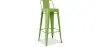 Buy Bar Stool with Backrest - Industrial Design - 76cm - New Edition - Metalix Light green 60325 - prices