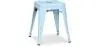Buy Industrial Design Stool - 45cm - New Edition - Metalix Light blue 60139 - in the UK
