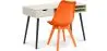Buy Office Desk Table Wooden Design Scandinavian Style Viggo + Premium Brielle Scandinavian Design chair with cushion Orange 60115 home delivery