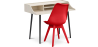 Buy Office Desk Table Wooden Design Scandinavian Style Eldrid + Premium Brielle Scandinavian Design chair with cushion Red 60116 at MyFaktory