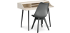 Buy Office Desk Table Wooden Design Scandinavian Style Eldrid + Premium Brielle Scandinavian Design chair with cushion Dark grey 60116 with a guarantee