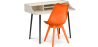 Buy Office Desk Table Wooden Design Scandinavian Style Eldrid + Premium Brielle Scandinavian Design chair with cushion Orange 60116 - prices