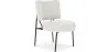 Buy White boucle upholstered dining chair - Hebay White 60337 - in the UK