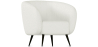 Buy White boucle upholstered armchair - Oysa White 60338 - in the UK