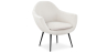 Buy Upholstered boucle accent chair in white - Uby White 60339 - in the UK