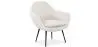 Buy Upholstered boucle accent chair in white - Uby White 60339 - in the UK