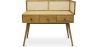 Buy Desk in Cannage Style, Mango and Oak - Maya Natural wood 60348 - in the UK
