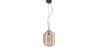 Buy Glass pendant light in modern design, metal and glass - Crada - small Amber 60401 - prices
