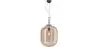 Buy Glass pendant light in modern design, metal and glass - Crada - Big Amber 60403 - in the UK