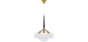 Buy Pendant lamp, globe chandelier in modern design, 9 glass globes - Plaus Black 60405 - prices