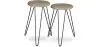 Buy X2 industrial auxiliary tables with Hairpin legs - Wood and metal Natural wood 59463 - prices