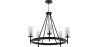 Buy Chandelier Ceiling Lamp Vintage Style in Metal - Frox Black 60406 - in the UK