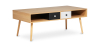 Buy Scandinavian style coffee table in wood - Reui Natural wood 60407 - in the UK