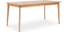 Buy Scandinavian style extendable dining table in wood 160/200CM - Cire Natural wood 60413 - in the UK