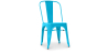 Buy Dining chair Bistrot Metalix Industrial Square Metal - New Edition Turquoise 32871 - prices