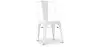 Buy Dining chair Bistrot Metalix Industrial Square Metal - New Edition White 32871 - in the UK